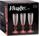 Vivalto Kieliszki do szampana Kropka Różowy 180 ml komplet 6 szt. 2