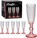 Vivalto Kieliszki do szampana Kropka Różowy 180 ml komplet 6 szt. 3