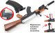 Karabin Na Kulki AK-47 KAŁASZNIKOW ASG+Pistolet+Granat 7