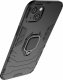 Hurtel Ring Armor etui do iPhone 14 Plus pancerny pokrowiec uchwyt magnetyczny ring czarne 6