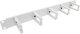 InLine InLine® 19" Cable management panel, 5 small brackets, RAL7035, grey 2