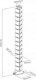 Organizer InLine InLine® Cable duct flexible, vertical for tables, 2 chambers, 0.80m, silver 7