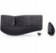 Klawiatura + mysz Perixx Perixx PERIDUO-606A DE, 3-in-1 keyboard and mouse set, wireless, ergon., black 1