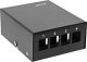 InLine InLine® Desktop Consolidation Point Box 4x Keystone RJ45, metal, black RAL9005 1