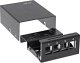 InLine InLine® Desktop Consolidation Point Box 4x Keystone RJ45, metal, black RAL9005 3