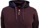 BASTION Bluza sweter męska bordowo-granatowa rozpinana M 2