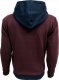 BASTION Bluza sweter męska bordowo-granatowa rozpinana M 3