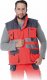 R.E.I.S. LH-FMNX-V - Bezrękawnik ocieplany FORMEN - czerwono-stalowo-czarny L 14