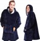 Verk CIEPŁA BLUZA KOC OVERSIZE XXL 2W1 GRUBA FUTRZAK 1