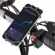 Alogy Alogy Uchwyt rowerowy Spider TPU Bike Holder do telefonu Silikonowy na rower motor hulajnoga quad Czarny 6