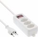 Listwa zasilająca InLine InLine® Socket strip SWITZERLAND, 3-way, with switch, 1.5m, white 1