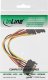 Kabel zasilający InLine InLine® SATA Power Y-Cable SATA socket to 2x SATA Plug with latches 0.3m 1