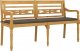vidaXL vidaXL Ławka Batavia z taupe poduszką, 150 cm, lite drewno tekowe 2