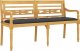 vidaXL Ławka Batavia z antracytowy poduszką,150 cm, lite drewno tekowe 3