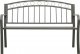vidaXL vidaXL Ławka ogrodowa, szara, 120 cm, stalowa 1