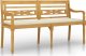 vidaXL vidaXL Ławka Batavia z kremowa poduszką, 150 cm, lite drewno tekowe 2