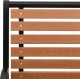vidaXL vidaXL Ławka ogrodowa, czarno-brązowa, 116 cm, stal i WPC 5