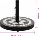 vidaXL vidaXL Okrągła podstawa pod parasol, czarno-biała, 12 kg 6