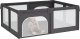 vidaXL vidaXL Kojec dla dziecka z 2 drzwiczek, ciemnoszary, tkanina Oxford 3
