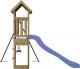 vidaXL vidaXL Domek ze zjeżdżalnią i huśtawką, impregnowane drewno sosnowe 4