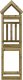 vidaXL vidaXL Domek do placu zabaw, 52,5x110,5x214 cm, impregnowana sosna 3