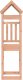 vidaXL vidaXL Domek do placu zabaw, 52,5x110,5x214 cm, drewno daglezjowe 2
