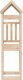 vidaXL vidaXL Domek do placu zabaw, 52,5x110,5x214 cm, drewno sosnowe 1