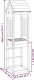 vidaXL vidaXL Wieża do placu zabaw, 52,5x46,5x206,5 cm, lite drewno sosnowe 6