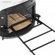 vidaXL vidaXL Piecyk kempingowy na drewno, 45,5x33x25,5, stal nierdzewna 6