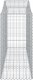 vidaXL Kosze gabionowe, 10 szt, 200x50x100/120cm, galwanizowane żelazo 4
