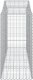 vidaXL vidaXL Kosze gabionowe, 3 szt, 200x50x120/140 cm, galwanizowane żelazo 4
