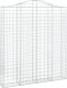 vidaXL vidaXL Łukowaty kosz gabionowy 200x30x220/240 cm, galwanizowane żelazo 2