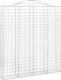vidaXL vidaXL Kosze gabionowe, 2 szt, 200x30x220/240 cm, galwanizowane żelazo 2