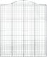 vidaXL vidaXL Kosze gabionowe, 2 szt, 200x30x220/240 cm, galwanizowane żelazo 3