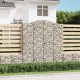 vidaXL Kosze gabionowe, 3 szt, 200x30x220/240 cm, galwanizowane żelazo 1