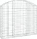vidaXL Łukowaty kosz gabionowy 150x30x120/140 cm, galwanizowane żelazo 2