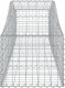 vidaXL Kosze gabionowe, 4 szt, 200x50x40/60 cm, galwanizowane żelazo 4