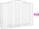 vidaXL vidaXL Kosze gabionowe, 18 szt, 200x50x140/160cm, galwanizowane żelazo 2