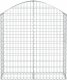 vidaXL vidaXL Łukowaty kosz gabionowy 100x30x100/120 cm, galwanizowane żelazo 1