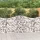 vidaXL Kosze gabionowe, 4 szt, 200x50x100/120 cm, galwanizowane żelazo 1