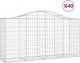 vidaXL Kosze gabionowe, 40 szt, 200x50x100/120cm, galwanizowane żelazo 2