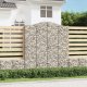vidaXL vidaXL Łukowaty kosz gabionowy 200x50x220/240 cm, galwanizowane żelazo 1