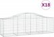 vidaXL vidaXL Kosze gabionowe, 18 szt, 200x50x60/80 cm, galwanizowane żelazo 2