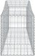 vidaXL Kosze gabionowe, 6 szt, 200x50x60/80 cm, galwanizowane żelazo 5