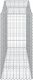 vidaXL Kosze gabionowe, 50 szt, 200x50x100/120cm, galwanizowane żelazo 4