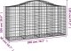 vidaXL Kosze gabionowe, 50 szt, 200x50x100/120cm, galwanizowane żelazo 5
