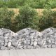 vidaXL vidaXL Łukowaty kosz gabionowy, 100x30x60/80 cm, galwanizowane żelazo 1