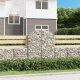 vidaXL vidaXL Łukowaty kosz gabionowy 100x30x120/140 cm, galwanizowane żelazo 1