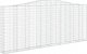 vidaXL vidaXL Łukowaty kosz gabionowy 400x30x160/180 cm, galwanizowane żelazo 2