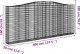 vidaXL vidaXL Łukowaty kosz gabionowy 400x30x160/180 cm, galwanizowane żelazo 4